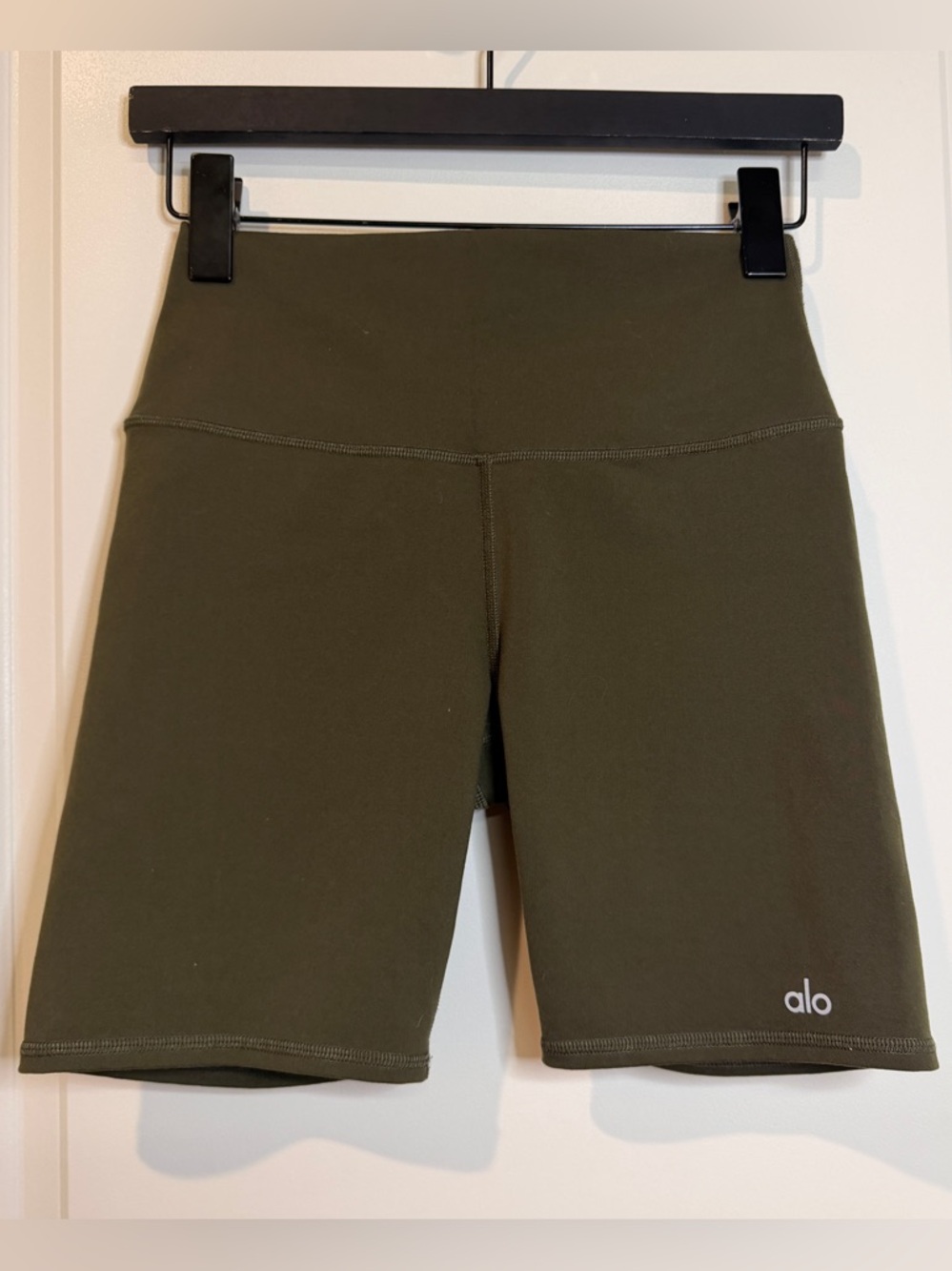 ALO Yoga Olive High-Rise Bike Shorts